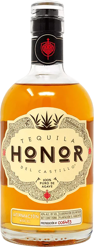 Afirmacion Añejo  Tequila Honor Del Castillo